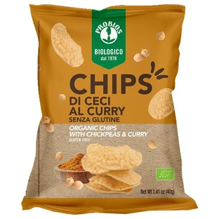 PROBIOS Chickpea Curry Chips 40g