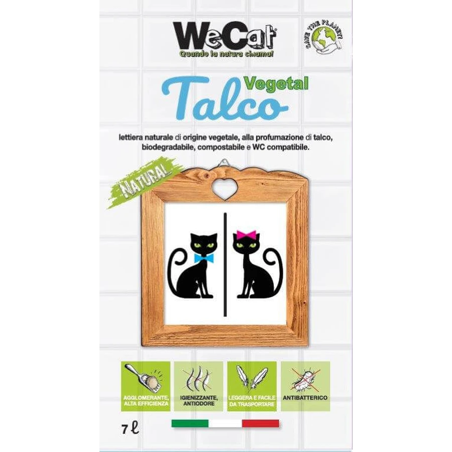 WECAT CAT LECHO SANITARIO VEGETAL NATURAL 3,5KG TALCO