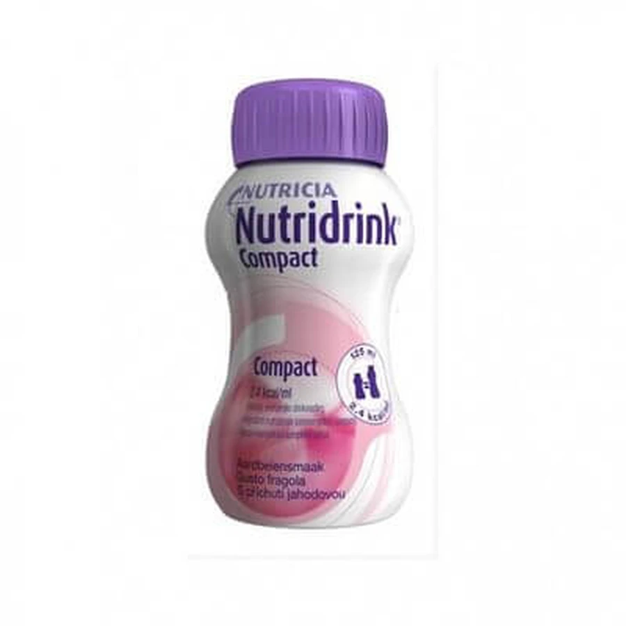 Nutridrink Compact Aardbei 4x125 ml