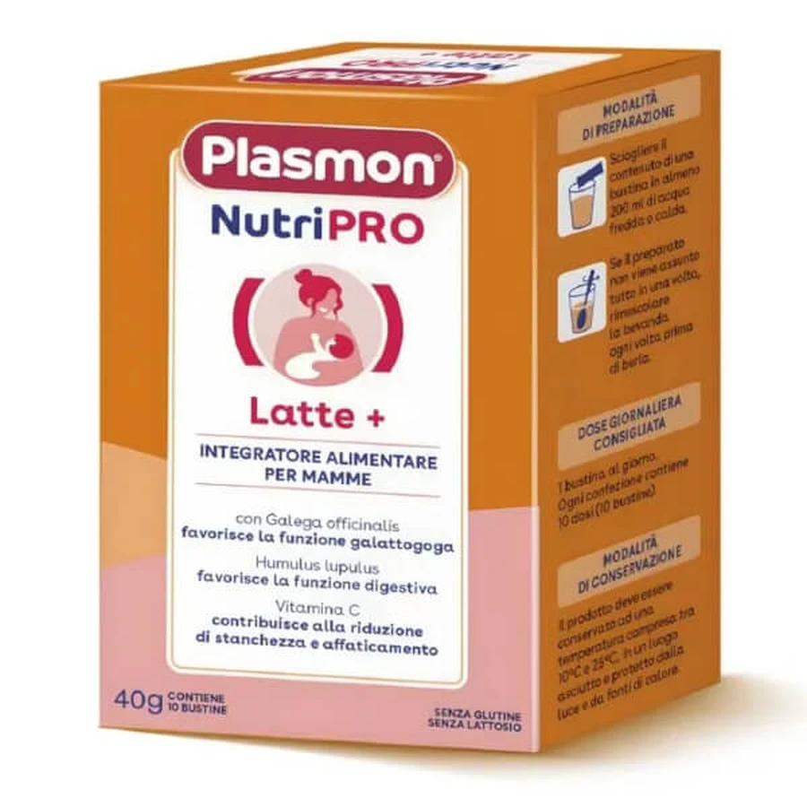 NutriPRO Leche+ Plasmón suplemento mamás 10 sobres
