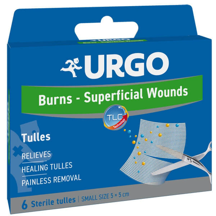 URGO WOUND GAUZE/UST 5X5 6PCS