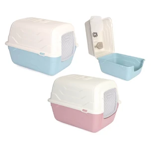 CAMON CAT LITTER WITH ROTARY OPENING 52x40x40 CM (assorted colors)