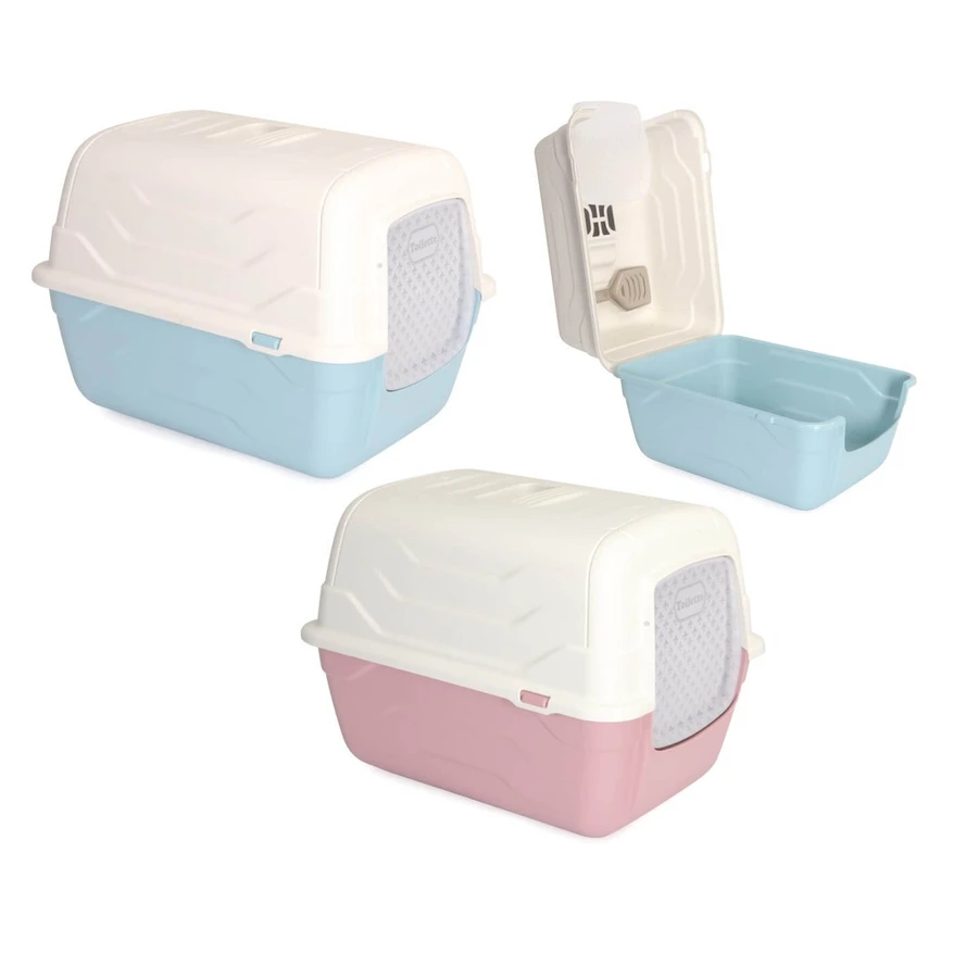 CAMON CAT LITTER WITH ROTARY OPENING 52x40x40 CM (assorted colors)
