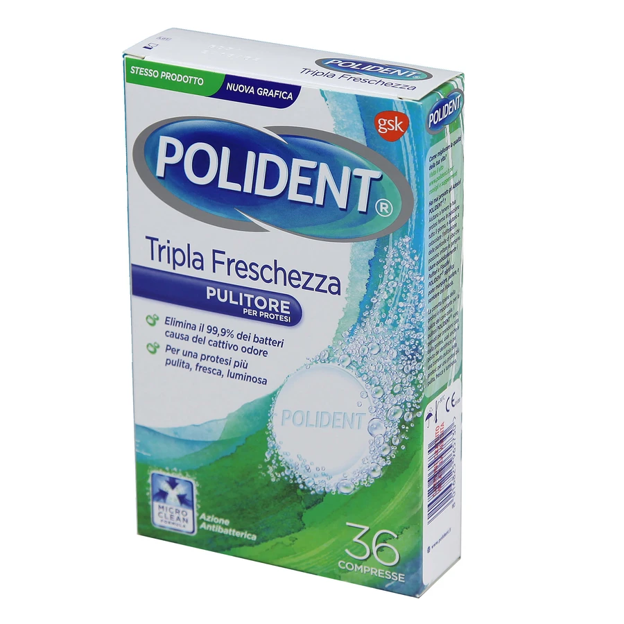 Polident Drievoudige Freschez 36cpr