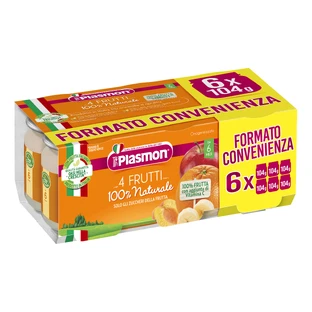 Plasmon Homogenized 4 Fruits 6x104g