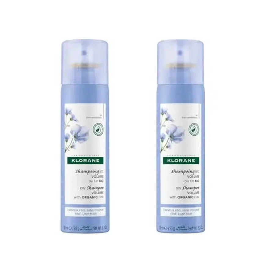 Klorane Duo Champú Seco Lino Bipack 2x150ml