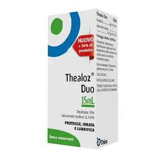 Thea Farma Thealoz Duo Feuchtigkeitsspendende Augentropfen 15ml ohne Konservierungsstoffe Trockenes Auge
