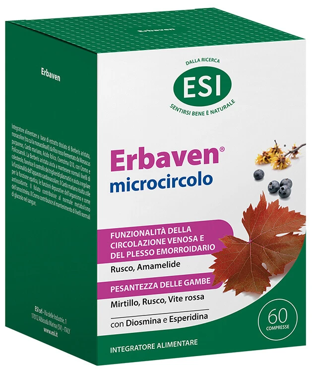 Esi Erbaven Microcirculation 60cpr
