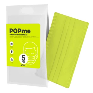 Popme Chirurgische Masken Lime 5 Stück