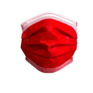 Chirurgische Masken 10 Stück Rot