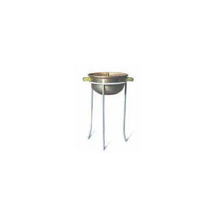 Koperen bain-marie met standaard