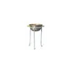 Copper bain-marie with stand
