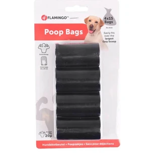 FLAMINGO HUNDEHYGIENETASCHEN CF. (4x15) PZ SCHWARZ