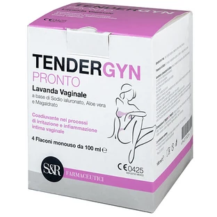 Tendergyn Pronto Lavage Vaginal à base de Hyaluronate de Sodium, Aloe Vera et Magarldrate 4x100 Ml