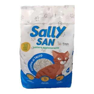 ARENA AGLOMERANTE DE TALCO PARA GATOS SALLY SAN 5 KG