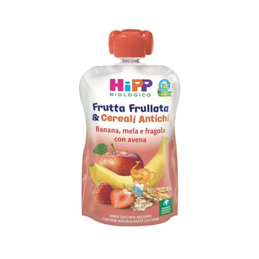 HiPP Fruit Smoothie Banana Apple Oat Organic and Cereal 90ml 6+ Months