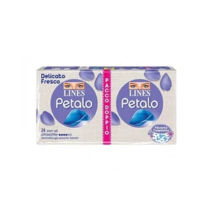 Lines Petal Blue Absorbent With Wings 24 Pieces