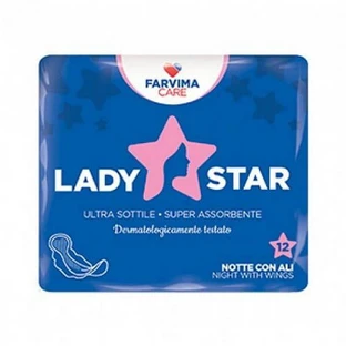 Ailes de nuit Ladystar 12 pièces