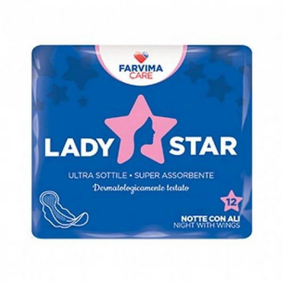 Ailes de nuit Ladystar 12 pièces