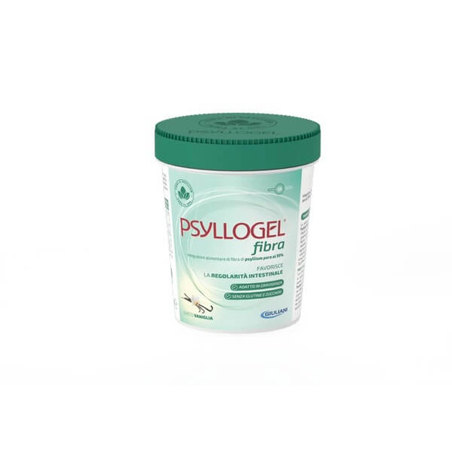 Psyllogel Fiber Supplement Psyllium Vanilla 170g Gluten Free Pure 99%.