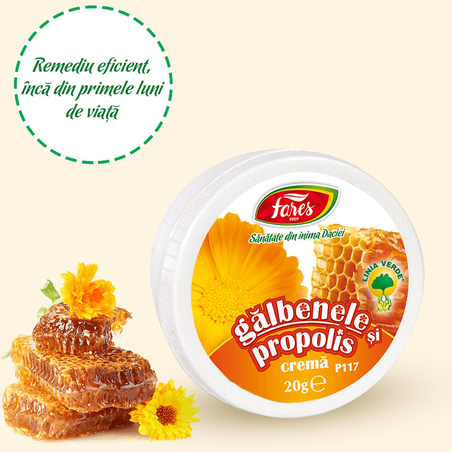 Crema de Caléndula y Propóleo, P117, 20 g, Fares
