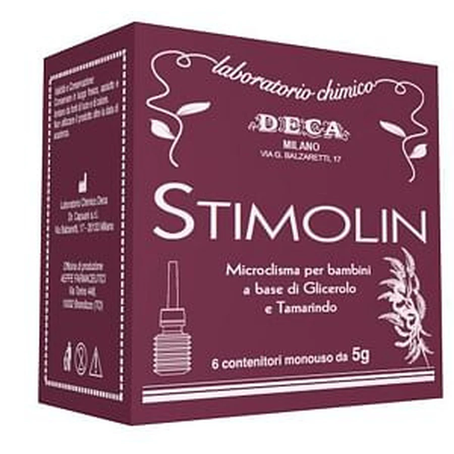 Stimolin 6 Einweg-Mikrozysten 5 G für Kinder auf Basis von Glycerin und Tamarinde