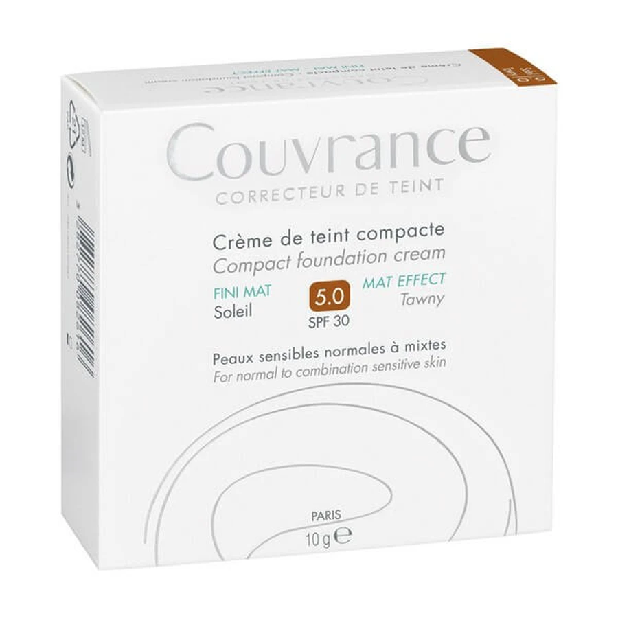 Eau Thermale Avène - Couvrance Crème Compact Mat Fluweelzacht Zon 10 g