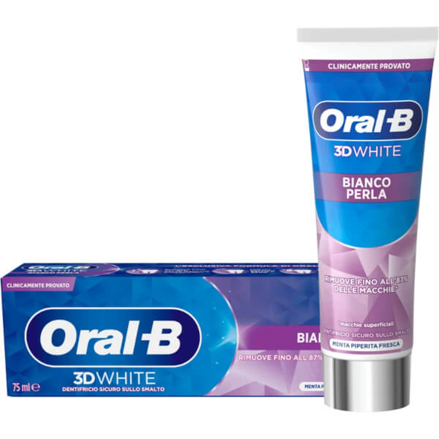 Pasta dentífrica Oral B 3D white pearl white 75 ml