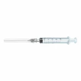 Sterile plastic syringe 2.5 ml needle 1 piece