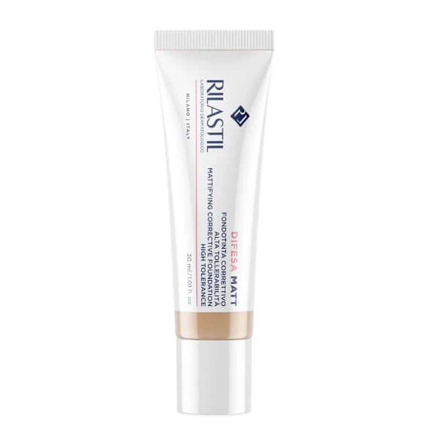 Rilastil Defense - Base de maquillaje correctora mate color 02 - 30ml