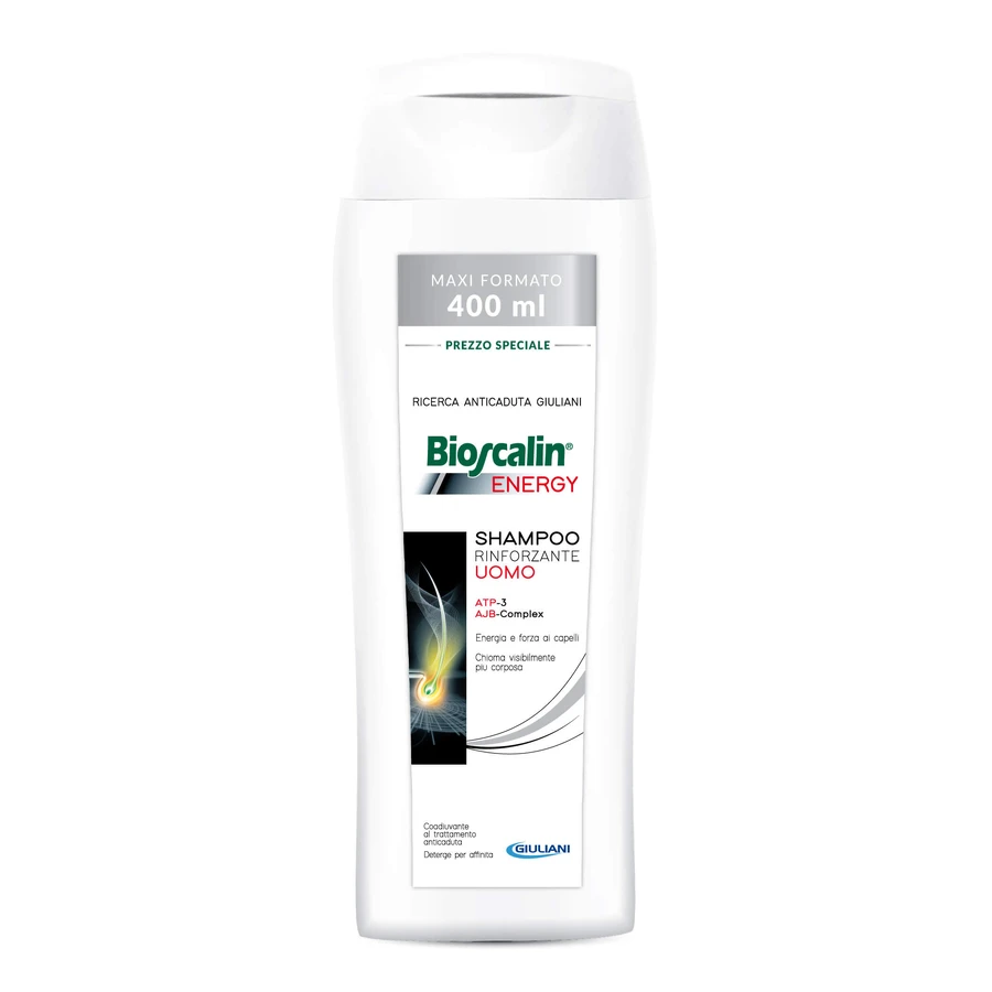 Bioscalin Energy Men's Strengthening Anti-Fall Shampoo 400ml ATP-3 Energizing