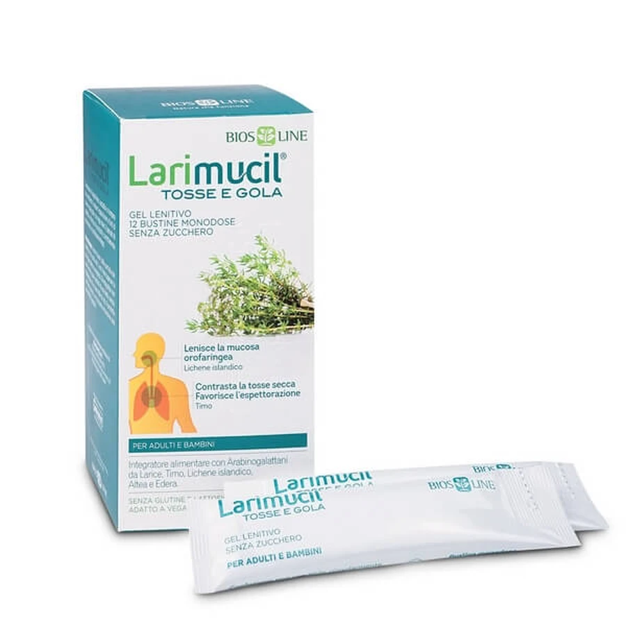 Larimucil Throat Cough 12 Sachets 10 Ml