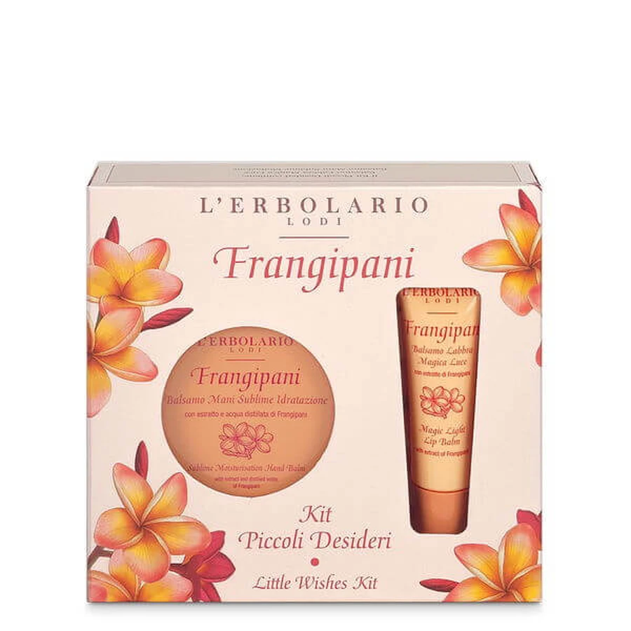Frangipani Little Wishes Kit Magical Light Lippenbalsem 10 ml + Handbalsem 40 ml Limited Edition
