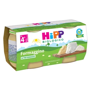 HiPP Organic Homogenizado Tres Quesos con Parmesano 2x80g