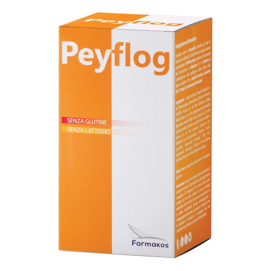 FARMAKOS Peyflog Microcirculation Supplement with Boswellia and Ginkgo Biloba - 120cps