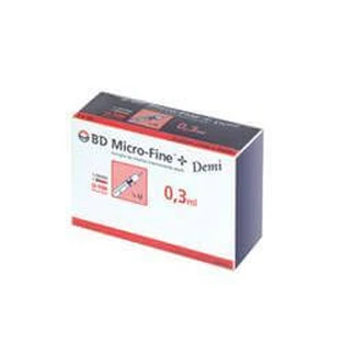 Insulinespuiten 0,3ml Demi 30g 30 stuks BD MicroFine