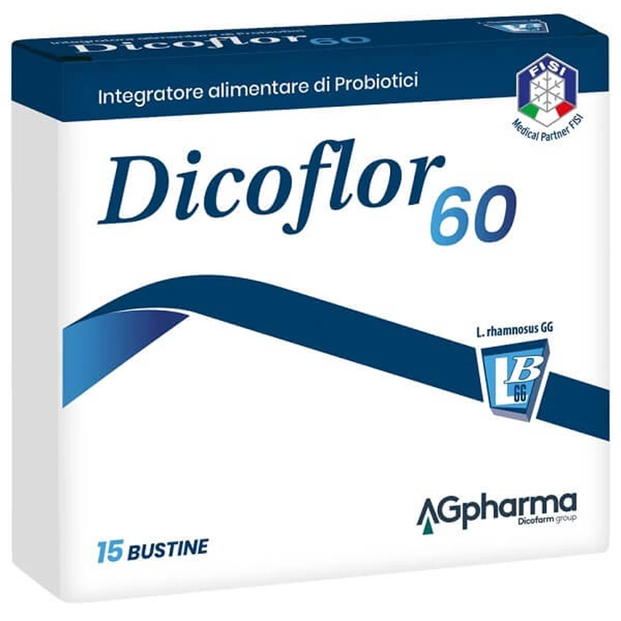 Dicoflor 60 Probiotica 15 Zakjes voor Balanceren Intestinale Flora Glutenvrij