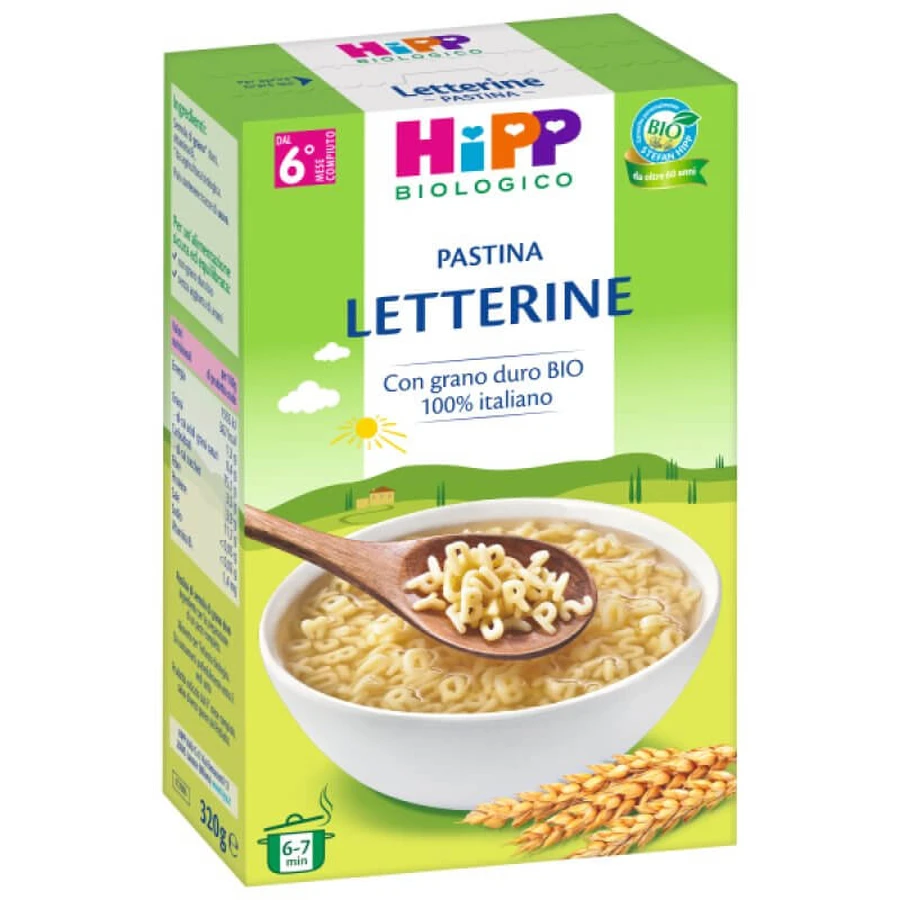 HiPP Bio Pastina Biologica Letterine dal 6° Mese 320g