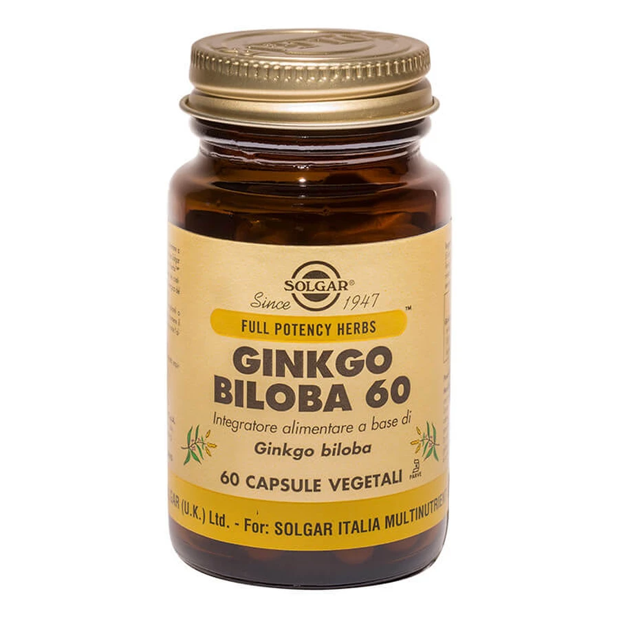 Solgar Ginkgo Biloba 60 60 plantaardige capsules