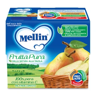 Mellin Pure Fruit Pear 4x100g