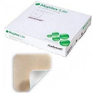 Absorbierender Polyurethanschaum mit weicher Silikonkontaktschicht Mepilex 5x5cm 5 Stück