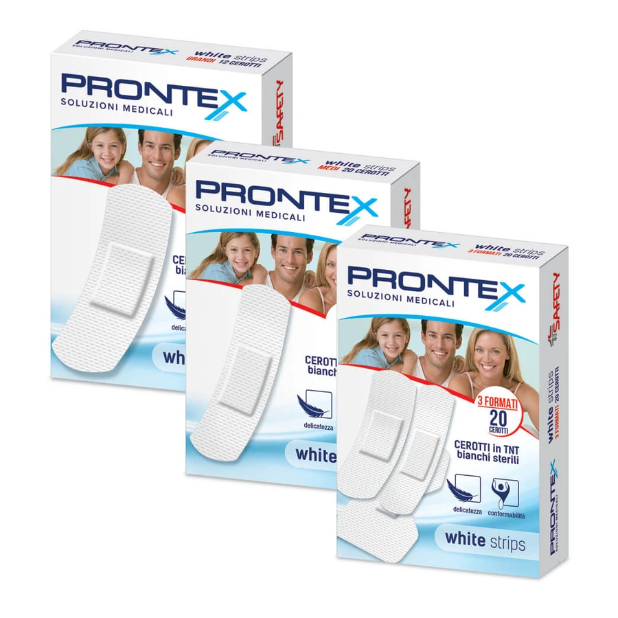 PRONTEX Weiße Streifen Gr.12Stück