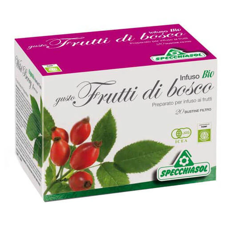 Infusión ecológica de frutas del bosque 20 bolsitas de filtro