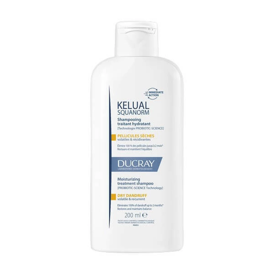 Ducray Champú Tratante - Caspa Seca e Hidratación 200ml