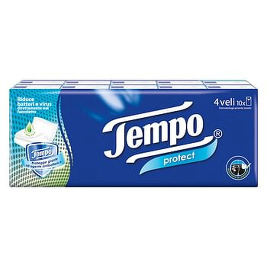 Tempo Protect Handkerchiefs 10x9 Pieces