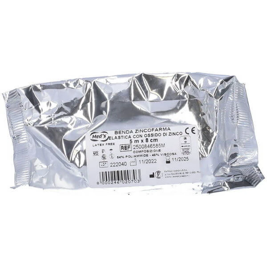 ZINKFARMA VERBAND 500X8CM