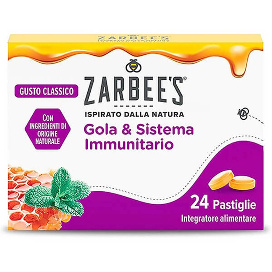 Zarbee's throat & immune system 24 lozenges