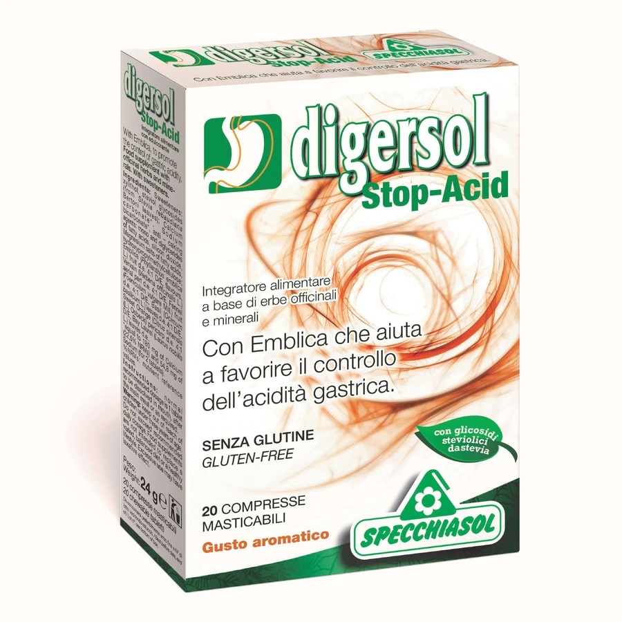 Digersol Stop-Acid Aromatic Flavor 20 Chewable Tablets