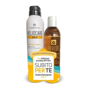 Heliocare 360 Unsichtbares Spray SPF50+ 200ml + Avalon Cleanser 250ml