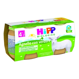 HiPP Agneau Bio Homogénéisé aux Légumes 2x80g